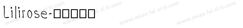 Lilirose字体转换