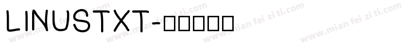 LINUSTXT字体转换