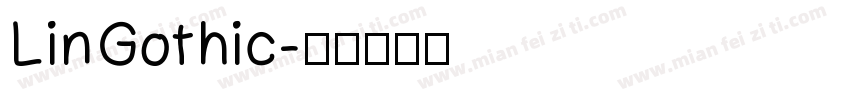 LinGothic字体转换