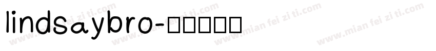 lindsaybro字体转换
