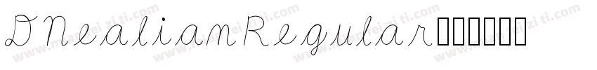 DNealianRegular字体转换