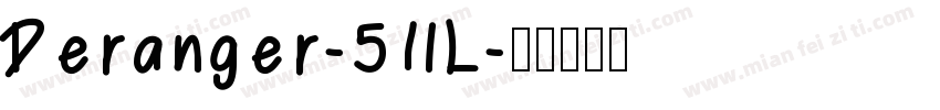 Deranger-51lL字体转换