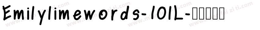 Emilylimewords-10lL字体转换
