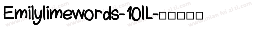 Emilylimewords-10lL字体转换