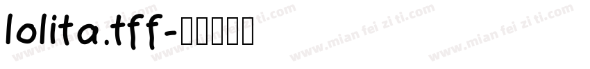lolita.tff字体转换