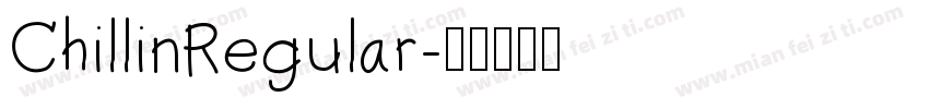 ChillinRegular字体转换