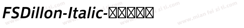 FSDillon-Italic字体转换