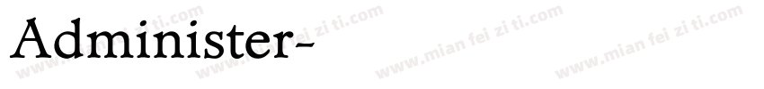 Administer字体转换