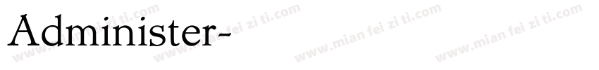Administer字体转换