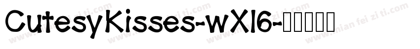 CutesyKisses-wX16字体转换