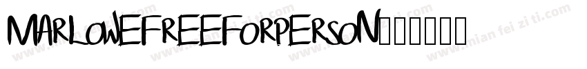 MARLOWEFREEFORPERSON字体转换