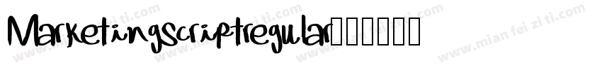 Marketingscriptregular字体转换