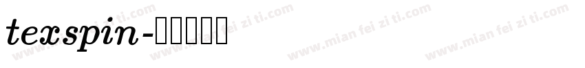 texspin字体转换