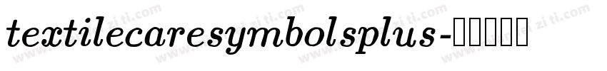 textilecaresymbolsplus字体转换