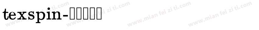 texspin字体转换