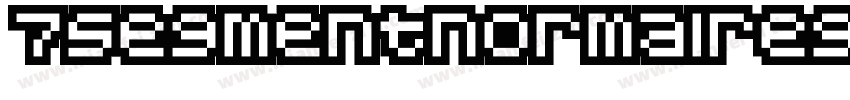 7segmentnormalregular字体转换
