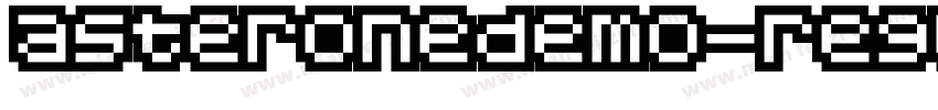 asteronedemo-regular字体转换