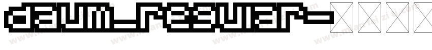 daum_regular字体转换
