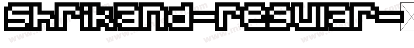 shrikand-regular字体转换