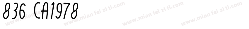 836-CA1978字体转换