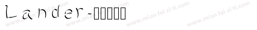 Lander字体转换