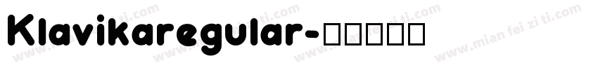 Klavikaregular字体转换