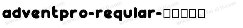 adventpro-reqular字体转换