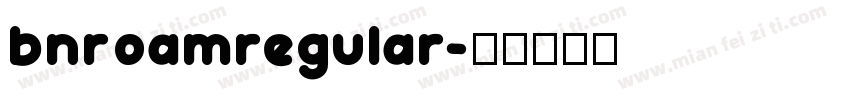 bnroamregular字体转换