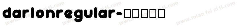 darlonregular字体转换