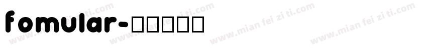 fomular字体转换