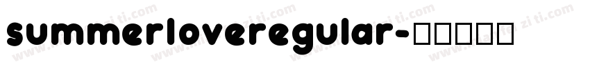 summerloveregular字体转换