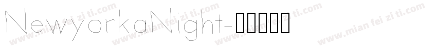 NewyorkaNight字体转换