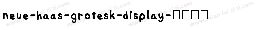 neue-haas-grotesk-display字体转换