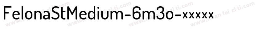 FelonaStMedium-6m3o字体转换