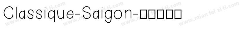 Classique-Saigon字体转换