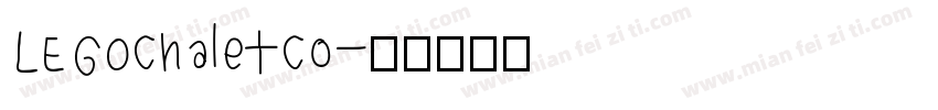 LEGOChaletCo字体转换