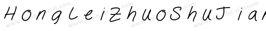 HongLeiZhuoShuJianTi-2ttf字体转换