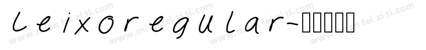Leixoregular字体转换