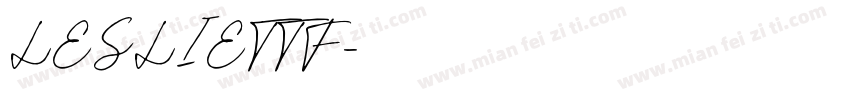 LESLIETTF字体转换