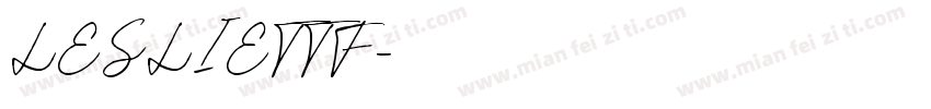 LESLIETTF字体转换