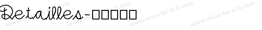 Detailles字体转换