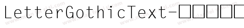 LetterGothicText字体转换