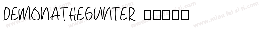 DEMONATHEGUNTER字体转换