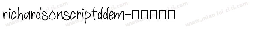 richardsonscriptddem字体转换