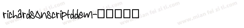 richardsonscriptddem字体转换