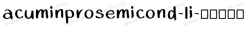 acuminprosemicond-li字体转换