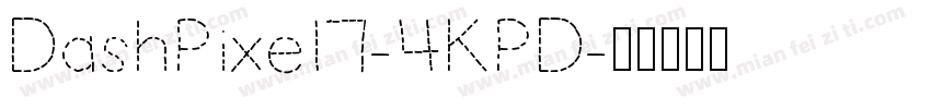 DashPixel7-4KPD字体转换