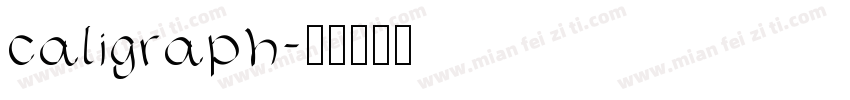 caligraph字体转换