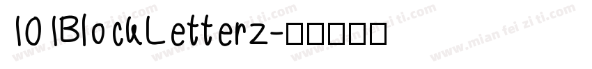 101BlockLetterz字体转换