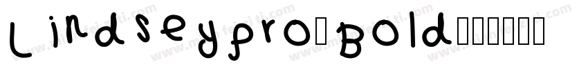 LindseyPro-Bold字体转换